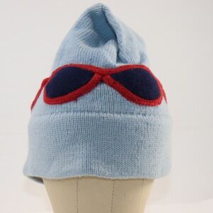 Unbranded‎ Knit Beanie OS Blue Sunglasses Graphic Winter Hat
